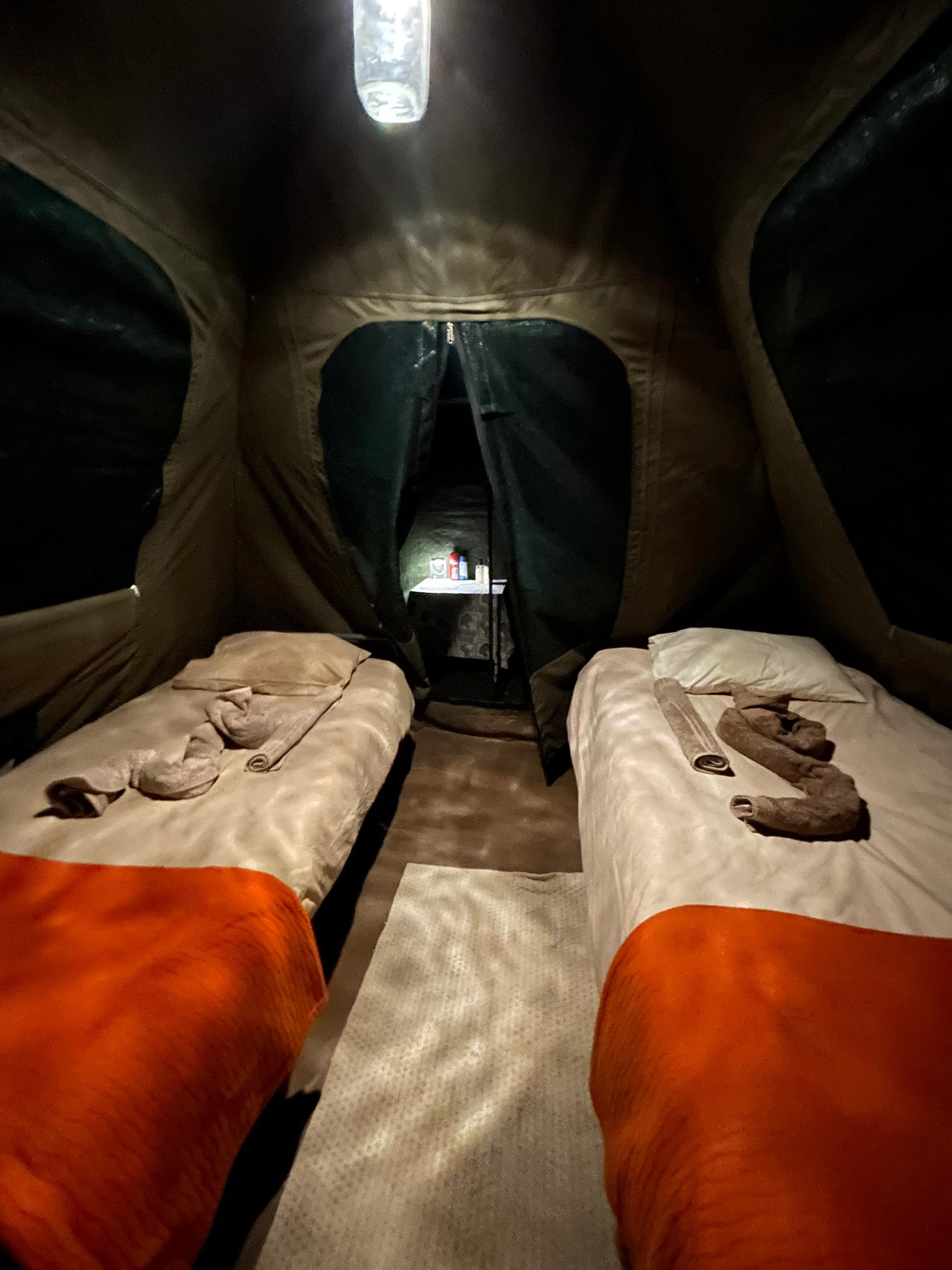 Fly camping under the stars